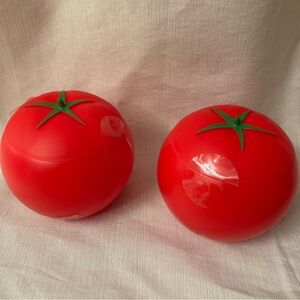 Vivitar 2 Red Tomato Topping Bowls with Lid